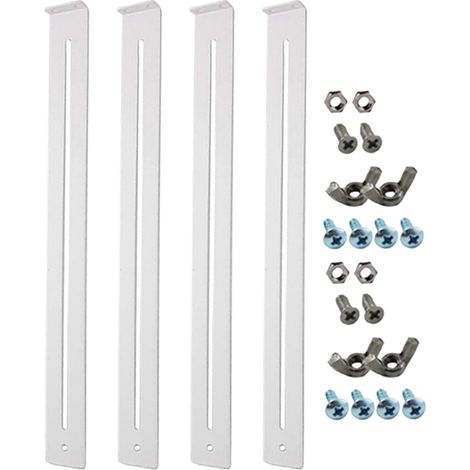 Support de tiroir – Matériel à dégagement rapide, raccord inférieur, construction en métal robuste avec installation, outil de renforcement de meubles pour cuisine, commode, armoire, tiroir (1/5)