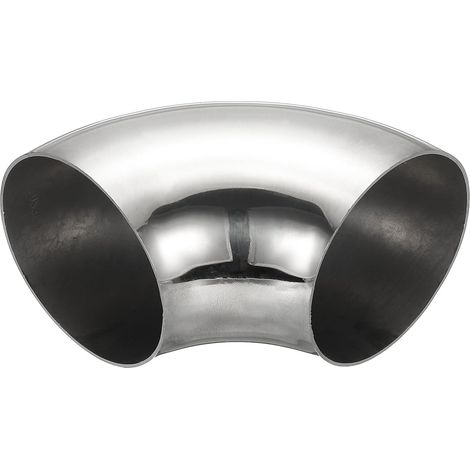 Coude À 90 Degrés Mandriné, 70mm OD D'Échappement En Acier Raccord De Tuyauterie Inoxydable 304 pour Tuyau Main Courante D'Escalier HVAC - 76mm (1/5)