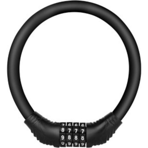 Antivol de vélo à câble avec code noir