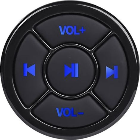 Télécommande Bluetooth multimédia noire pour téléphone et PC, télécommande compacte 35 x 8 mm, commande à distance (1/4)