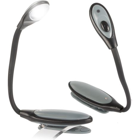 Lampe de lecture LED à pince, idéale pour étudier, travailler au chevet du lit, faire des travaux manuels ou voyager, parfaite pour les tâches minutieuses et une utilisation nomade.-AquaForge (1/5)