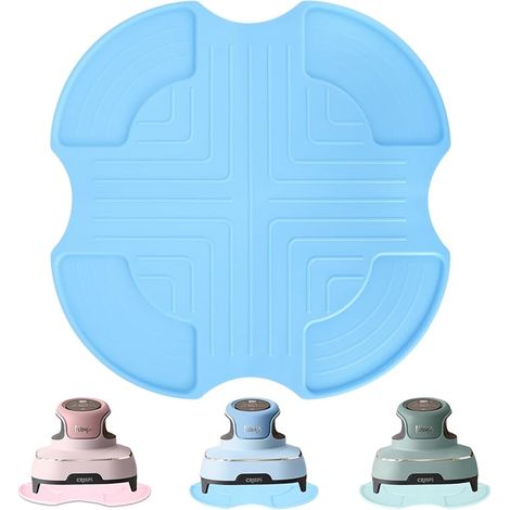 Dessous De Plat En Silicone Pour Friteuse à Air Accessoires,Tapis De Plan Travail Résistant La Chaleur Fn101EUGY(Bleu clair) (1/5)