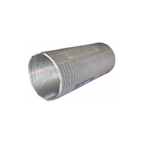 FPLUS tubo alum.flexible 110mm.blanco 3mts. , Tubo flexible con lámina de Aluminio corrugada en color blanco para evacuación de humos y gases de tipo domestico e industrial. Ventil