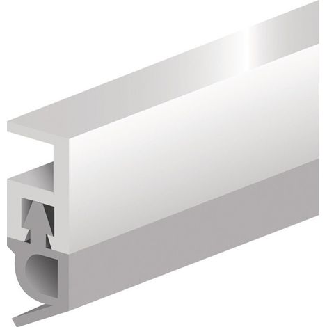 Riel de sellado PTS-AR longitud 2100 mm ancho 5 mm plástico marrón claro con borde de PVC blando ELLEN