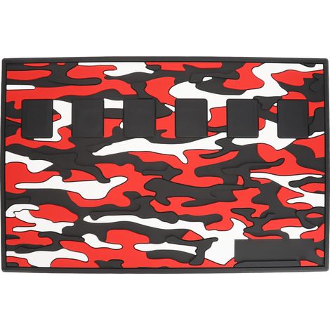 Tapis de Barbier Camouflage Antidérapant Silicone, Station de Travail pour Coiffeurs, Protège-Clippers et Ciseaux, Surface Texturée, Usage Professionnel (1/5)