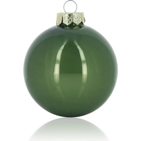 ARPIMEX Box 12 Sfere Natale Vetro D 100 Mm Salvia