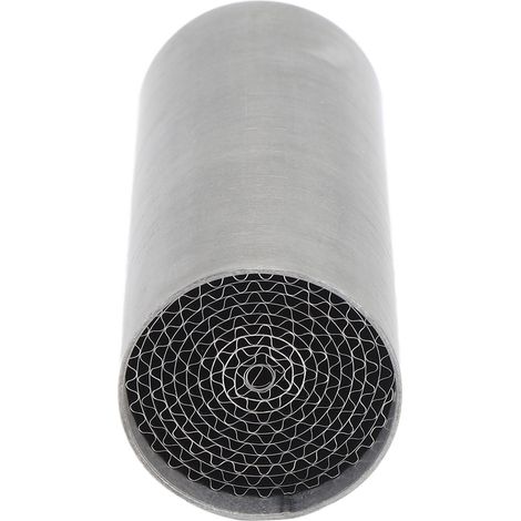Motorradauspuff mit Edelstahl-Katalysator, universellem Front-Mittelschalldämpfer, 42 x 100 mm / 1,65 x 3,93 Zoll (1/5)