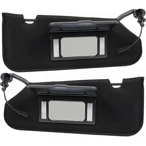 Paar Sonnenblenden mit integriertem Kosmetikspiegel 23142243 23142245 für Chevrolet Corvette C6 2005-2013 1592388815923886 (1/5)