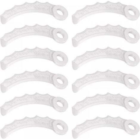 12Pcs Lame en Plastique Compatibilité pour Makita 198383-1 Und 198426-9,Makita DUR189RF Coupe Bordure,UR100DZ,DUR191LZX3,DUR181Z,DUR192LZ,DUR368AZ,DUR369AZ,DUR190UZX3,UR3000 (1/4)