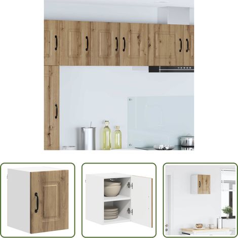 Küchenregal Holz -  Küchenschrank mit Speicher Kalmar Artisan-Eiche 30 x 31 x 40 cm (1/5)