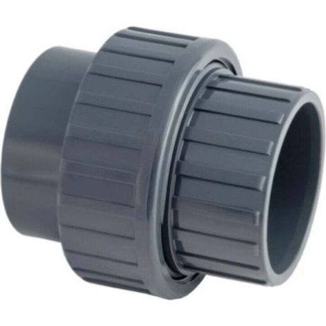 Ø 32 mm, Un raccord union 3 pièces, PVC Pression a coller - (1/2)