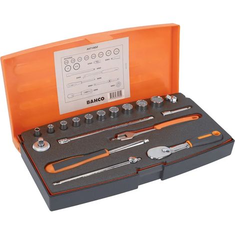Clés et douilles Bahco a6718dz profil Dynamic Drive finition polie
