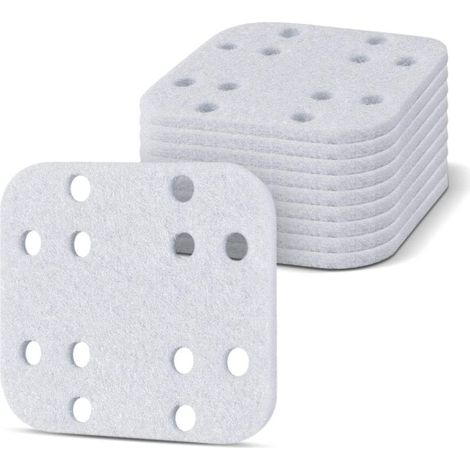 Paquete de 10 almohadillas descalcificadoras OasisMist 450S y LV 600S para humidificadores de vapor frío y caliente, color blanco. (1/5)
