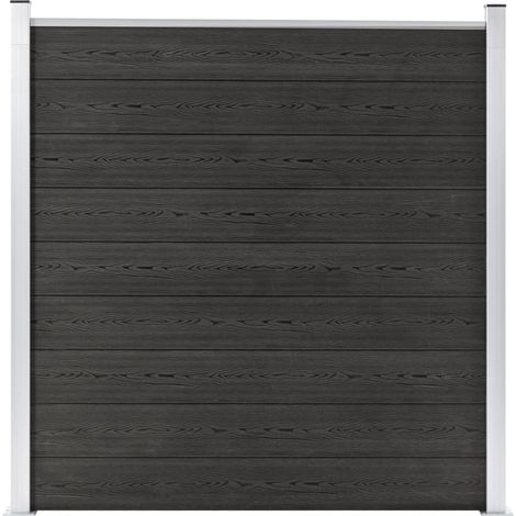Vidaxl – Clôture en WPC 180x186 cm – Résistante à la pourriture et à la rouille – Installation facile avec système modulaire – Panneaux en composite bois-plastique