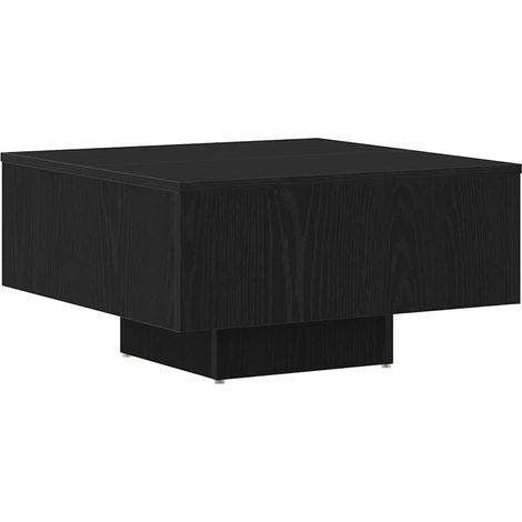 Maison Exclusive - Mesa de Café Roble Negro 60 x 60 x 31,5 cm Mad