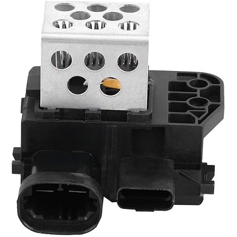 Resistencia de radiador, resistencia de relé de ventilador, resistencia de relé de ventilador SmartSense para Citroën C4/Picasso/Berlingo 9673999980, color negro plateado (1/5)