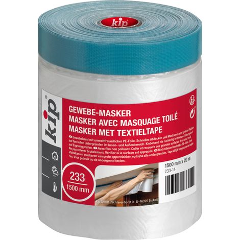 Kip 221970 nastro di tessuto, 233 14, 1500 mm x 20 m blu (1/4)