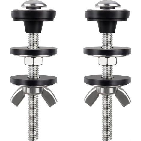 Kit Boulons Réservoir WC Acier 304 avec Joints Étanches (1/4)