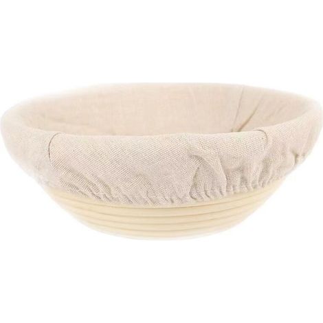 Panier de fermentation rond pour pain au levain, rotin blanc