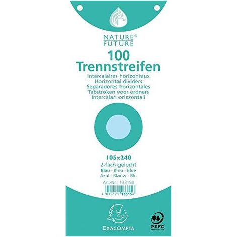 Exacompta 13315B ficha Azul 100 pieza(s)