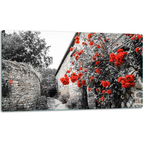 Tablero de corte de placa de vidrio 52x30 flores (1/5)