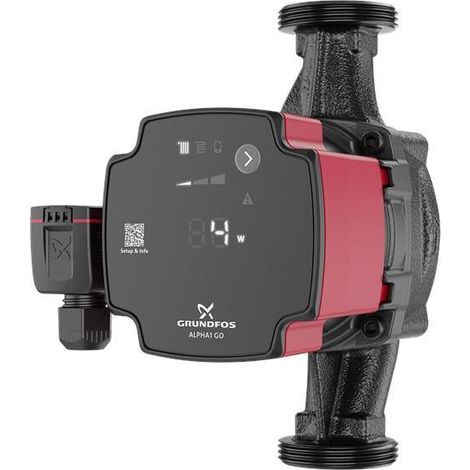 Circolatore elettronico per impianti di riscaldamento e condizionamento in ghisa 25-60 180 grundfos alpha1 go 93074169