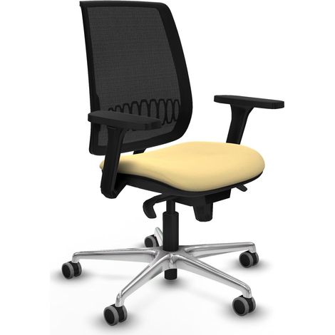 Chaise ergonomique piqueras y crespo noir simili cuir (1/2)