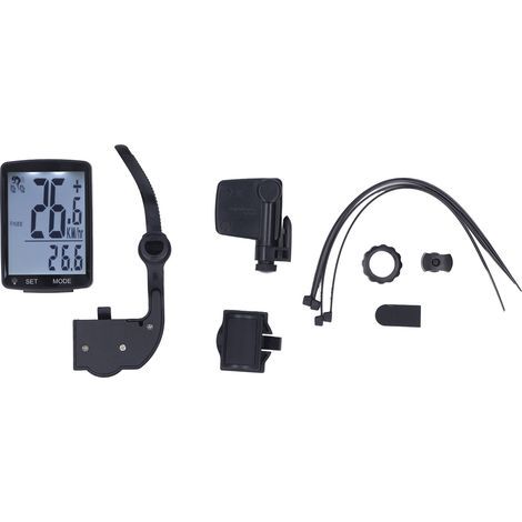 Kabelloser Fahrradtacho, wasserdichter Fahrradcomputer, Kilometerzähler, 2,8-Zoll-Bildschirm, schwarze LED-Hintergrundbeleuchtung mit weißem Licht (1/5)