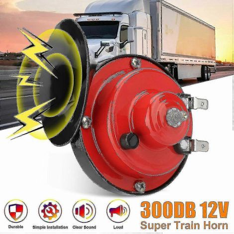 Klaxon de train étanche, compatible avec les motos, 12V, 300dB, puissant. (1/5)