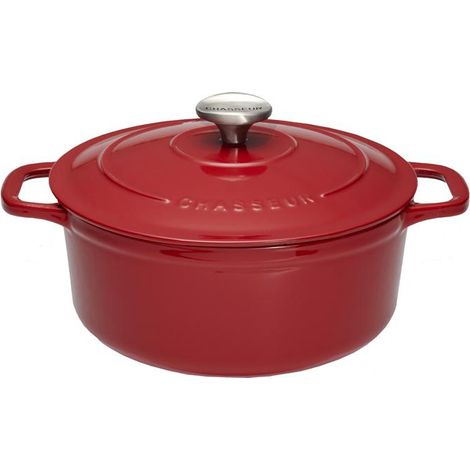 Chasseur - Cocotte ronde 18 cm rouge
