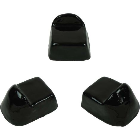 Lot de 3 pieds en céramique noirs pour kamado Patton (1/4)