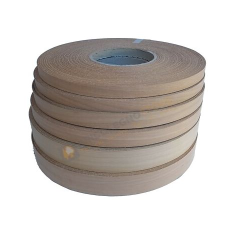 Bordo tranciato legno tanganika precollato 20 mt da 22 - 30 - 50 mm dimensione disponibile: mm 30