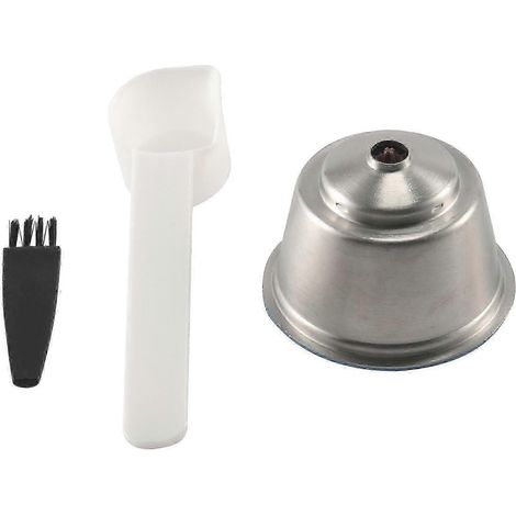 Capsule réutilisable pour Dolce-Gusto, filtre à café en acier inoxydable pour Dolce-Gusto (avec cuillère et filtre). (1/5)