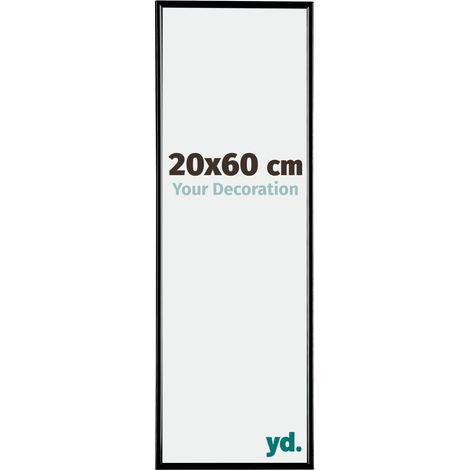 yd. - Cadre photo 20x60 - Noir Brillant - Plastique - Evry