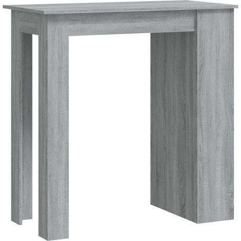 Maison Exclusive - Mesa alta con estante gris Sonoma 102x50x103,5