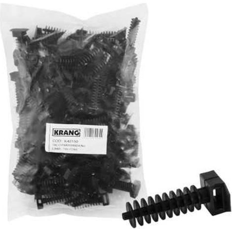 Serre-câble noir (100 pièces), KRANG.