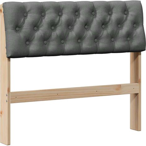 Maison Exclusive - Cabecero tapizado Gris oscuro 90 cm Madera de (1/5)
