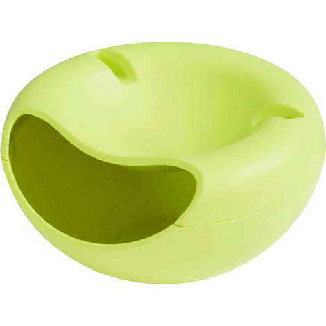 Boîte De Rangement - Bol En Forme Créative Pour Graines Noix Et Fruits Secs - Plastique Alimentaire - 11 X 21 5 Cm - Vert - 1 Pièce (1/3)
