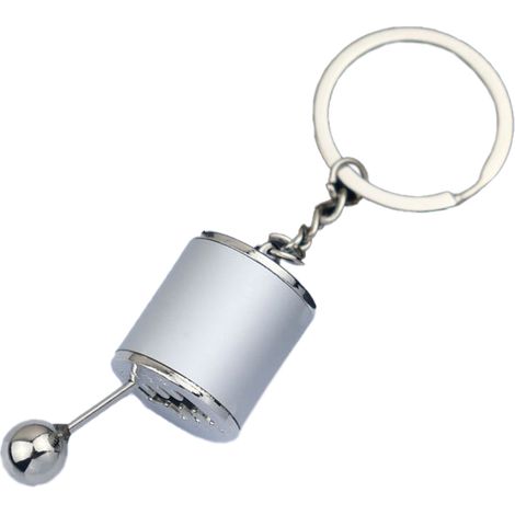 Pendentif Levier De Vitesse - Métal Poli - Pour Clés De Voiture Ou Sac - 1 Pièce (1/5)