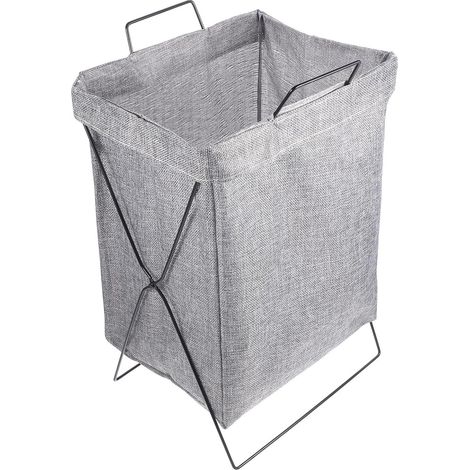 à linge pliable avec structure en fer panier de rangement