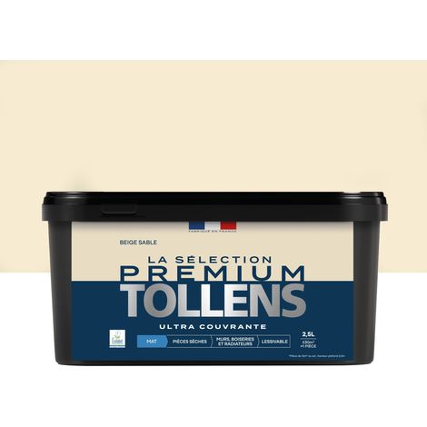 Tollens - Peinture intérieure couleurs - La Sélection Premium Mat - Ultra Couvrante - Beige Sable 2,5 L - 30m² (1/5)