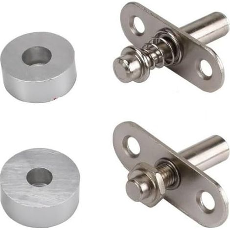 Matériel de montage rotatif en alliage d'aluminium robuste, rotation fluide à 360 ° pour portes grillagées, charnières (style B) (1/5)