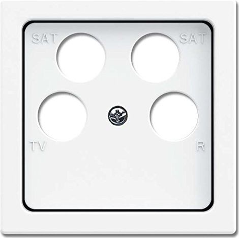 BUSCH-JAEGER ENJOLIVEUR BLANC 1743/100484 CACHE UTILISATION/CACHE POUR TECHNIQUE DE COMMUNICATION 4011395225332