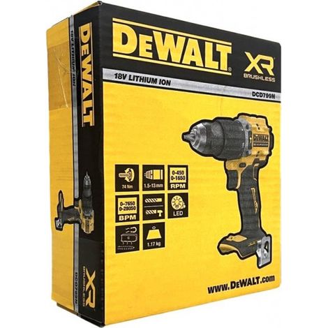 DeWalt DCD799N-XJ 18V Akku-Schlagbohrschrauber Solo im Karton"-"183779989