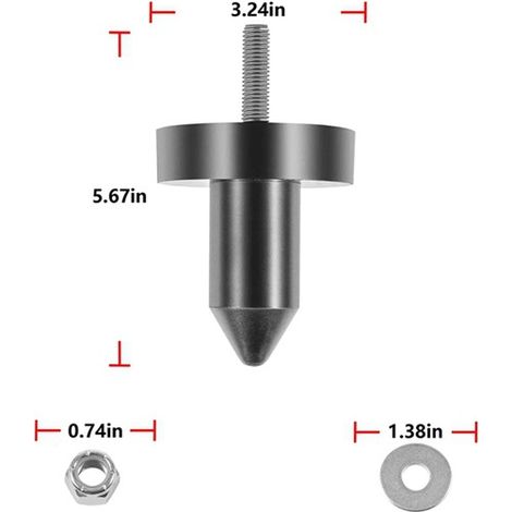 Schwarzes Material: Motorhauben-Stiftstützring aus Gummi und Metall, Kippring für Motorhaubenstift. (1/5)