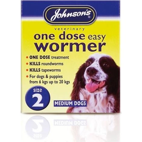 JVP One Dose Wormer for Medium Size Dog Size 2 PK6 - 20501 (1/2)