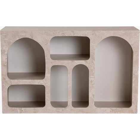 VERA Console avec 6 niches beige 120 cm
