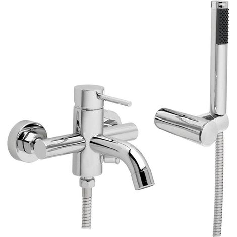 GO by Van Marcke Cocoon mitigeur monocommande baignoire douche complet comprenant douchette à main entraxe 15 cm disques céramiques comprenant rosaces (1/2)