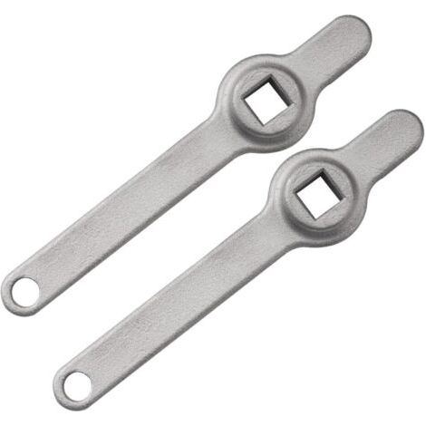 Clé Purge Radiateur, 2 Pièces Cle Purgeur Radiateur, Cle de Purge pour Radiateur, Carrée Clé Radiateur à Long Manche, Acier Inoxydable Purge Radiateur (1/4)