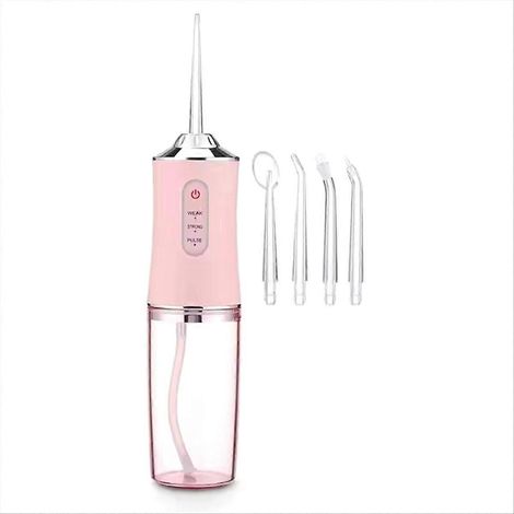 Hydropulseur dentaire rechargeable USB avec jet d'eau, cure-dents, 4 embouts, 220 ml, 3 modes, nettoyeur de dents B (1/5)